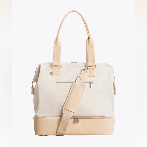 BEIS Handbags - The Mini Weekender in Beige
